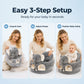✨50 % RABATT NÅ! ✨🧸 Plysjstøttesete for baby – ergonomisk, stabilt og mykt – perfekt for sittetrening og lek 🛋️