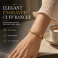 ⏳🔥BEGRENSET PERIODE: 50 % RABATT! ⏰18K vakuumforgylt armbånd i titanstål, anløpsfritt og allergivennlig armbånd med inngravert tekst💛