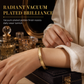 ⏳🔥BEGRENSET PERIODE: 50 % RABATT! ⏰18K vakuumforgylt armbånd i titanstål, anløpsfritt og allergivennlig armbånd med inngravert tekst💛