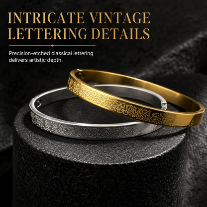 ⏳🔥BEGRENSET PERIODE: 50 % RABATT! ⏰18K vakuumforgylt armbånd i titanstål, anløpsfritt og allergivennlig armbånd med inngravert tekst💛