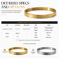 ⏳🔥BEGRENSET PERIODE: 50 % RABATT! ⏰18K vakuumforgylt armbånd i titanstål, anløpsfritt og allergivennlig armbånd med inngravert tekst💛