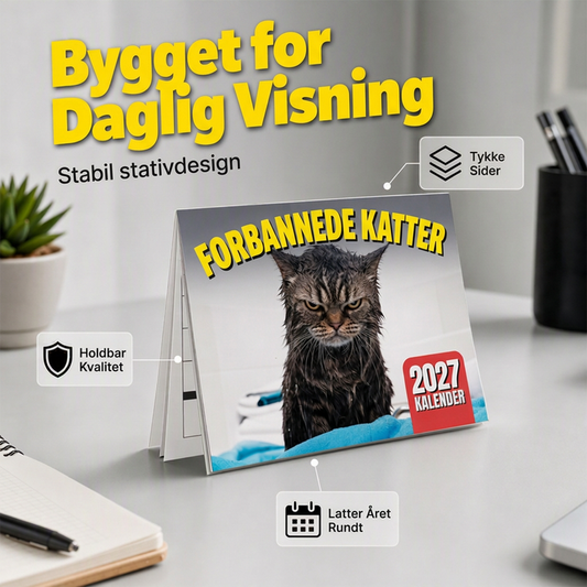 ⏳ Kun for en kort tid – 50 % RABATT ⏰2027 Morsomme Sinte Katter Veggkalender