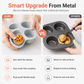 🧁 50 % RABATT! ✨ 3-felts 10 cm silikonform – enkel utløsning, varmebestandig og fleksibel design i ett slitesterkt stykke – perfekt til regnbuekake, pizza og baking i airfryer 🍕