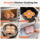 🧁 50 % RABATT! ✨ 3-felts 10 cm silikonform – enkel utløsning, varmebestandig og fleksibel design i ett slitesterkt stykke – perfekt til regnbuekake, pizza og baking i airfryer 🍕