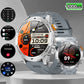 ⌚ Smartklokke: 1000 mAh batteri, 1,7" HD-skjerm, 100+ sportsmoduser, LED-lommelykt, utskiftbare reimer