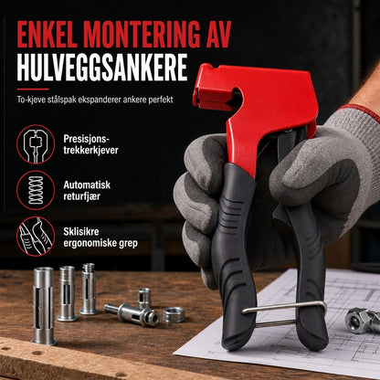 ⏳ Kun for en kort tid – 50 % RABATT ⏰Manuell nagelmutterpistol og verktøy for tiltrekking av kronemuttere for M3-M8 hule veggankre