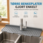 💧 BEGRENSET TID: 50 % RABATT! 🧽 Sprutbeskyttelsesmatte for kran i matgodkjent silikon – Rask drenering, fleksibel, kan kuttes til ✨
