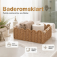 ⏳ Kun for en kort tid – 50 % RABATT ⏰Vevd oppbevaringskurv med trehåndtak