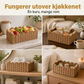 ⏳ Kun for en kort tid – 50 % RABATT ⏰Vevd oppbevaringskurv med trehåndtak