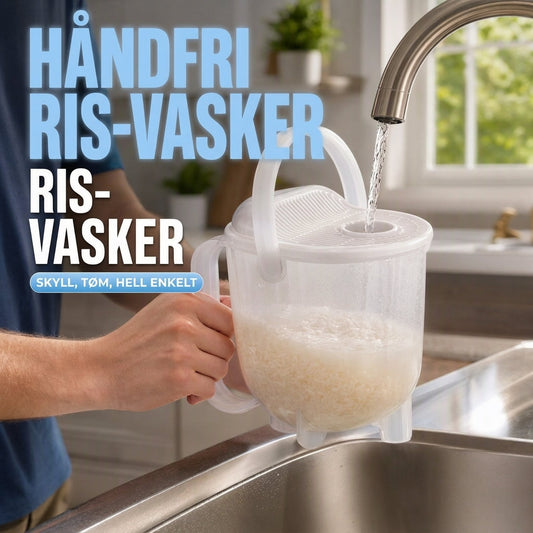 ⏳ Kun for en kort tid – 50 % RABATT ⏰Håndfri risvasker med sil