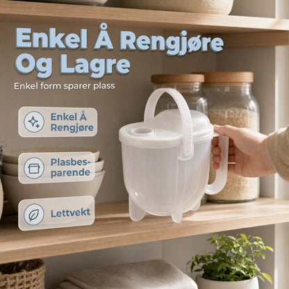 ⏳ Kun for en kort tid – 50 % RABATT ⏰Håndfri risvasker med sil