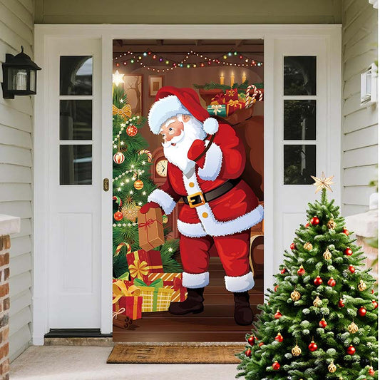 🔥50% RABATT på utvalgte produkter 🎉🎄 Christmas Door Cover – Instant Holiday Decor