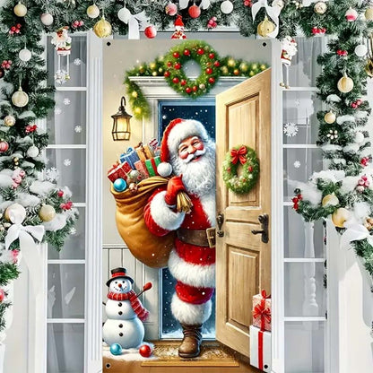 🔥50% RABATT på utvalgte produkter 🎉🎄 Christmas Door Cover – Instant Holiday Decor