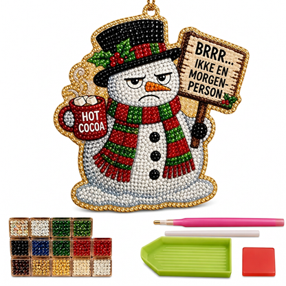 ⏳Kun for en kort tid – 50% RABATT ⏰DIY-sett med juleperlekunst til hengende pynt