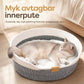 🐱 50 % RABATT! ✨ Integrert kattseng og skrapebrett – Koselige vevde bomullsvegger med formbevaring, myk avtakbar pute og slitesterk ripebestandig design – Håndvevde sømmer med lær detaljer for innendørskatter 🛏️