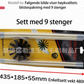 ⏳Kun for en kort tid – 50% RABATT ⏰Roterende rengjøringsbørstesett for skorstein og tørketrommelkanal, med fleksible stenger og nylonbørstehode, egnet for rengjøring av kjeler og rør