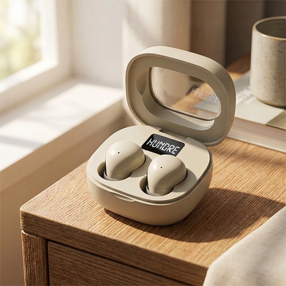 ⏳Kun for en kort tid – 50% RABATT ⏰Mini trådløse øretelefoner med etu med LED digitalt display