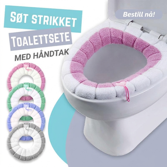 ⏳Kun for en kort tid – 50% RABATT ⏰Søt strikket toalett sete med håndtak