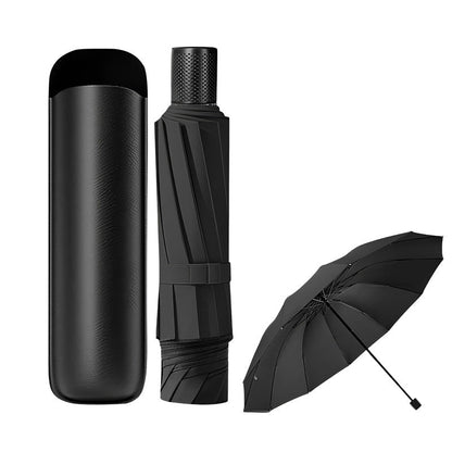 ☂️50 % RABATT NÅ! Ekstra stor sammenleggbar paraply – 130 cm, 12 ribber, vindtett paraply med omvendt sammenleggning, UPF50+ solbeskyttelse, stor paraply for familiens daglige reiser og friluftsliv
