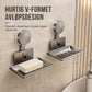⏳🔥 KUN I KORT TID: 50 % RABATT! ⏰ Vakuumsugekopp såpeskål: V-formet drenering, rustfritt aluminium, ingen boring, vrielås 🧼