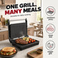 ⏳Kun for en kort tid – 50% RABATT ⏰Elektrisk smørbrødgrill og paninimaskin med 180-graders flat grill