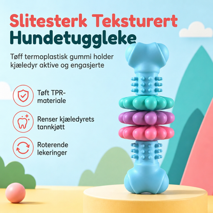⏳Kun for en kort tid – 50% RABATT ⏰🐶Slitesterkt tyggeleke i knokeform i TPR – bittfast tannleke for store hunder🦴