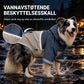 ⏳Tidsbegrenset tilbud⏳ 🐕 Vanntett regnfrakk for hunder i Colorblocking-design – for ute, med smussavvisende benbeskyttere