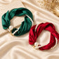 📿 50 % rabatt 🧣 Perle-sjalcollier – tidløs eleganz, justerbar sløyfe og smykker uten huller 🤍
