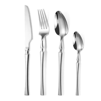 🍴 50 % RABATT! ✨ Edelstahl-Besteckset – 304 stål, 5 utførelser og 4/24 deler ✨