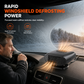 Mini 12V bilvarmer og defroster-vifte for avdugging og oppvarming av frontrute