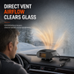 Mini 12V bilvarmer og defroster-vifte for avdugging og oppvarming av frontrute