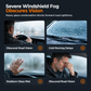 Mini 12V bilvarmer og defroster-vifte for avdugging og oppvarming av frontrute