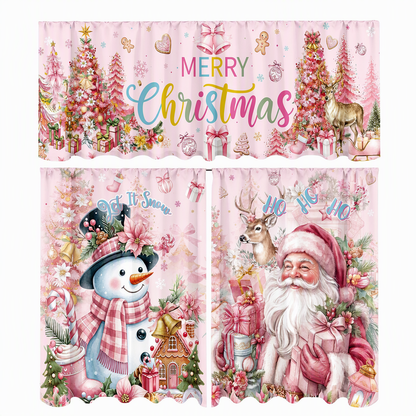 🔥50% OFF!!📢🎄 Julegardinsett til kjøkken – Festlig sjarm til kjøkkenvinduene dine ✨