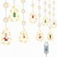 ⏳🔥TIDSBEGRENSET 50% RABATT! ⏰USB LED-isikelanterner, hengepanelformet som stjerner og trær, nydelig juledekor til vinduer🎄