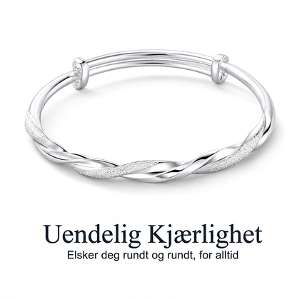 🌀 50 % RABATT! 🌟 Endløs Möbius-svinget armbånd – myk glidende, justerbar lukking & dobbelt strukturert premium-glans 💫