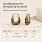🔥50% RABATT!!📢🐆 Vintage leopardmønstret U-formet huggie-øredobber – Gi et dristig retro-tvist til hverdagslook, lett og komfortabel å ha på hele dagen ✨
