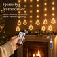 ⏳🔥TIDSBEGRENSET 50% RABATT! ⏰USB LED-isikelanterner, hengepanelformet som stjerner og trær, nydelig juledekor til vinduer🎄