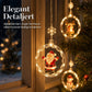 ⏳🔥TIDSBEGRENSET 50% RABATT! ⏰USB LED-isikelanterner, hengepanelformet som stjerner og trær, nydelig juledekor til vinduer🎄