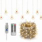 ⏳🔥TIDSBEGRENSET 50% RABATT! ⏰USB LED-isikelanterner, hengepanelformet som stjerner og trær, nydelig juledekor til vinduer🎄