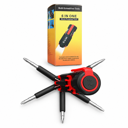 ⏳Kun for en kort tid – 50% RABATT ⏰Multifunksjonelt skrutrekkersett med LED-lys