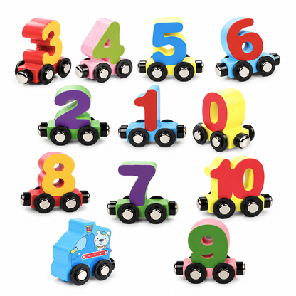 ⏳Kun for en kort tid – 50% RABATT ⏰🚂 Magnetisk talltog for barn | Pedagogisk byggeleke for læring gjennom lek