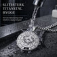 ♌ 50% RABATT! ✨ Svingbart 12-stjernetegn-medaljong-halskjede i rustfritt stål – Interaktiv roterbar kinetisk skive, Dype laseretsteede astrologiske symboler, Kirurgisk-grade 316L titanstål Vannbestandig & 23,6" kjede – Alle 12 tegn 🌌