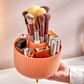 💄Roterende kosmetikkorganizer med støvbeskyttelse - for børster, leppestifter og øyenskygger, for sminkebord og skrivebord