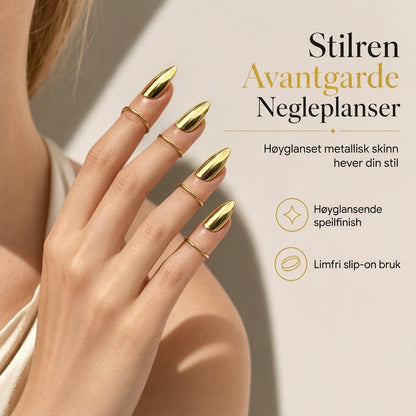 💍50 % RABATT! ✨ Avantgarde-Fingerschmuck Set – Metallische Nagelringe für einzigartige Looks, verstellbar & perfekt für Partys, Fotos und besondere Anlässe