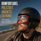 ⏳Kun for en kort tid – 50% RABATT ⏰Retro motorsykkelbrille Vintage vindtett kjørebrille for Cruiser-hjelm og terrengsykling