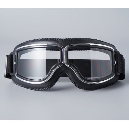 ⏳Kun for en kort tid – 50% RABATT ⏰Retro motorsykkelbrille Vintage vindtett kjørebrille for Cruiser-hjelm og terrengsykling