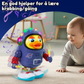⏳Tidsbegrenset tilbud⏰ Dansende Space Duck-leke - Interaktivt LED-lys og musikk med solsensor for kule kosmiske danserbevegelser 🌟🚀