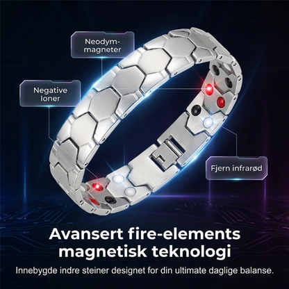 ⏳Kun for en kort tid – 50% RABATT ⏰Magnetisk fotballarmbånd for menn