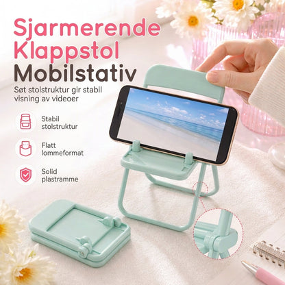 ⏳Kun for en kort tid – 50% RABATT ⏰Søt telefonholder i stolform – Kreativ skrivebordsholder og dekorativt ornament for hybelen