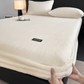 🔥50 % RABATT 🛏️ Tykt sengeteppe av halvfleece for høst og vinter – ensfarget, ekstra varmt og koselig